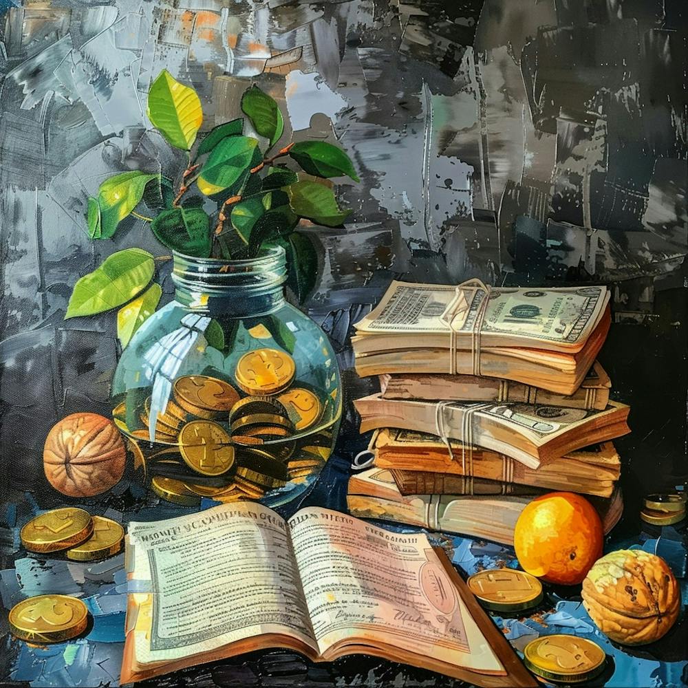A Investment Strategy Oil Painting Illustration 1718664236 4