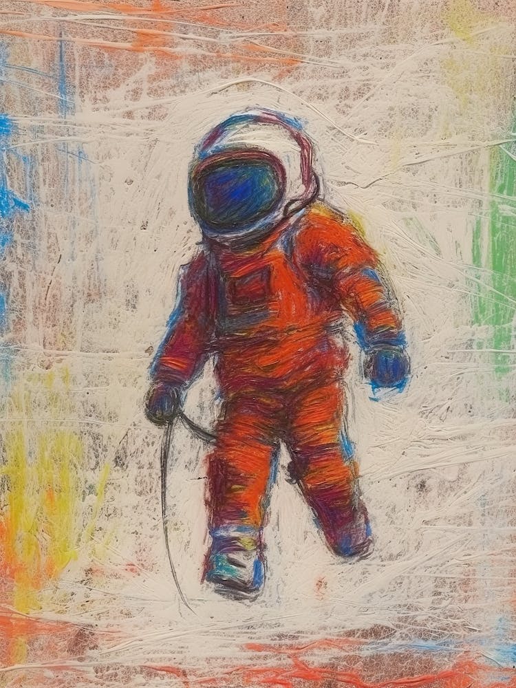 Astronaut Crayon 2