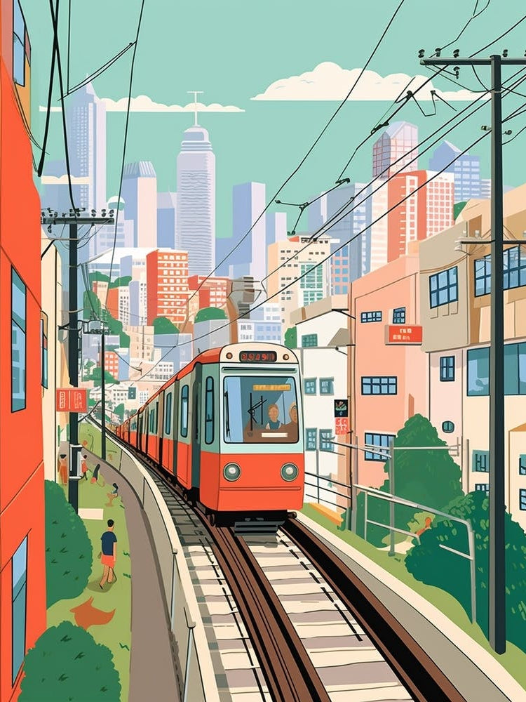 Hong Kong 2 Travel Illustration