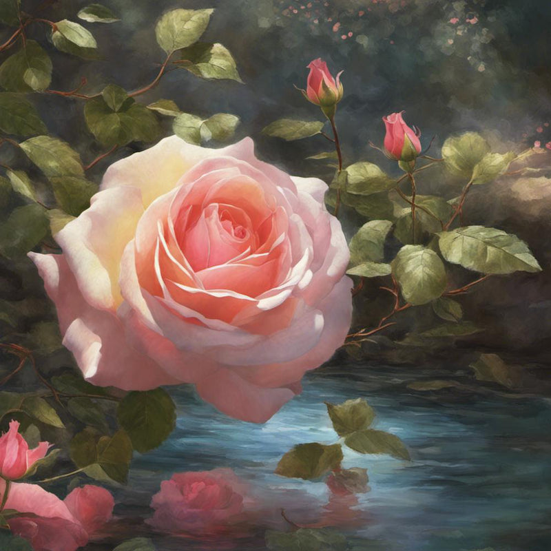 Roses Au Bord De L'Eau