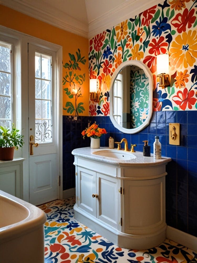 Colorful Bathroom