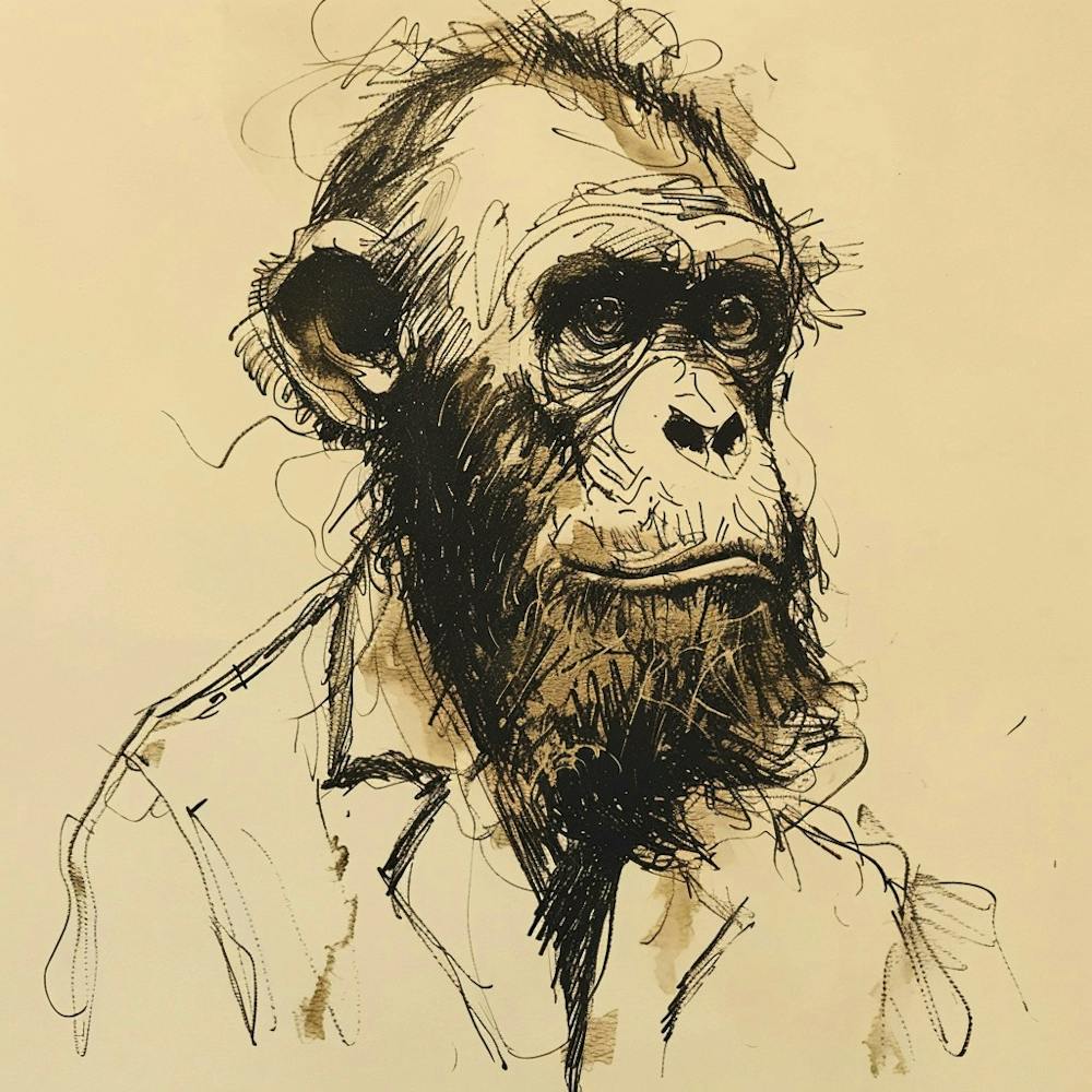 Chimpanzee Portrait