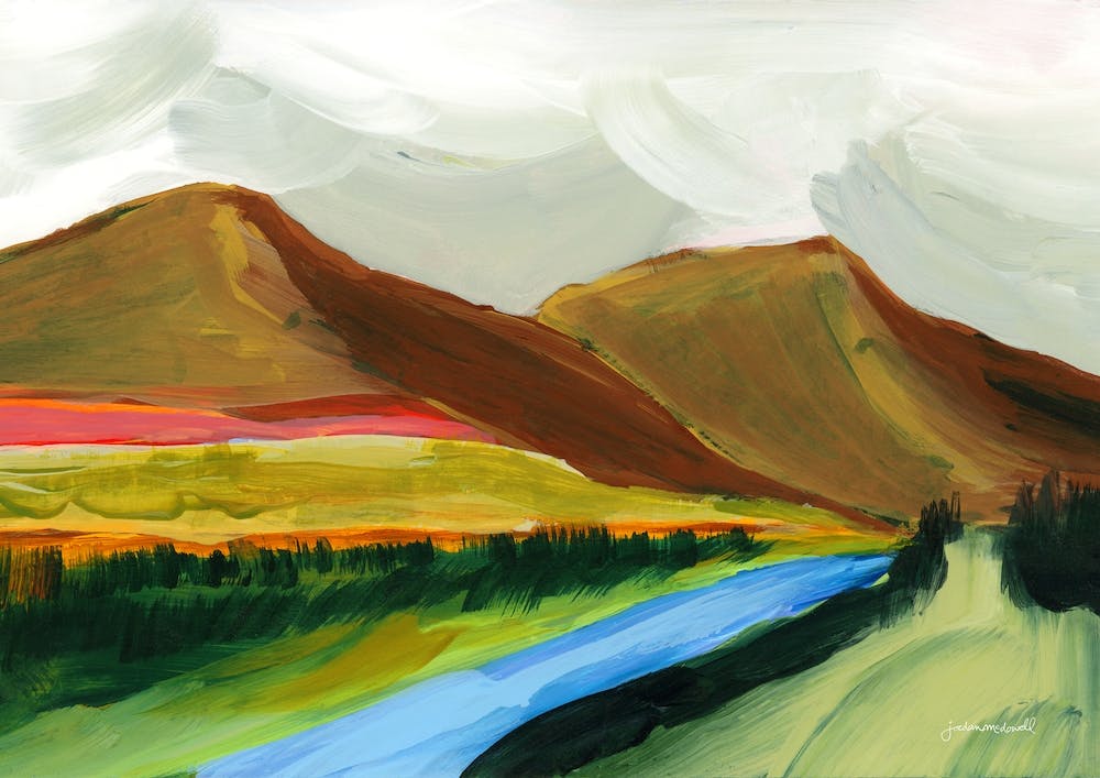 Rainbow Mountain Landscape