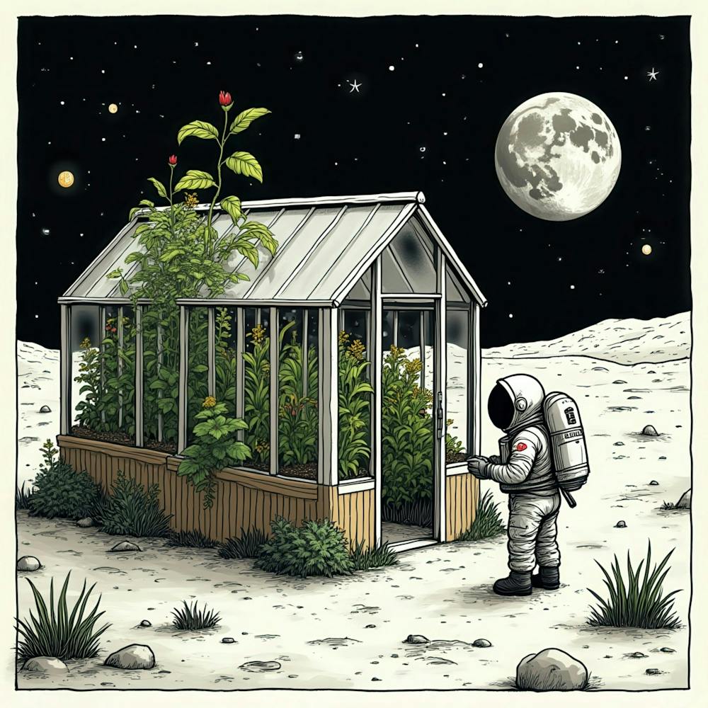 Gardener On The Moon