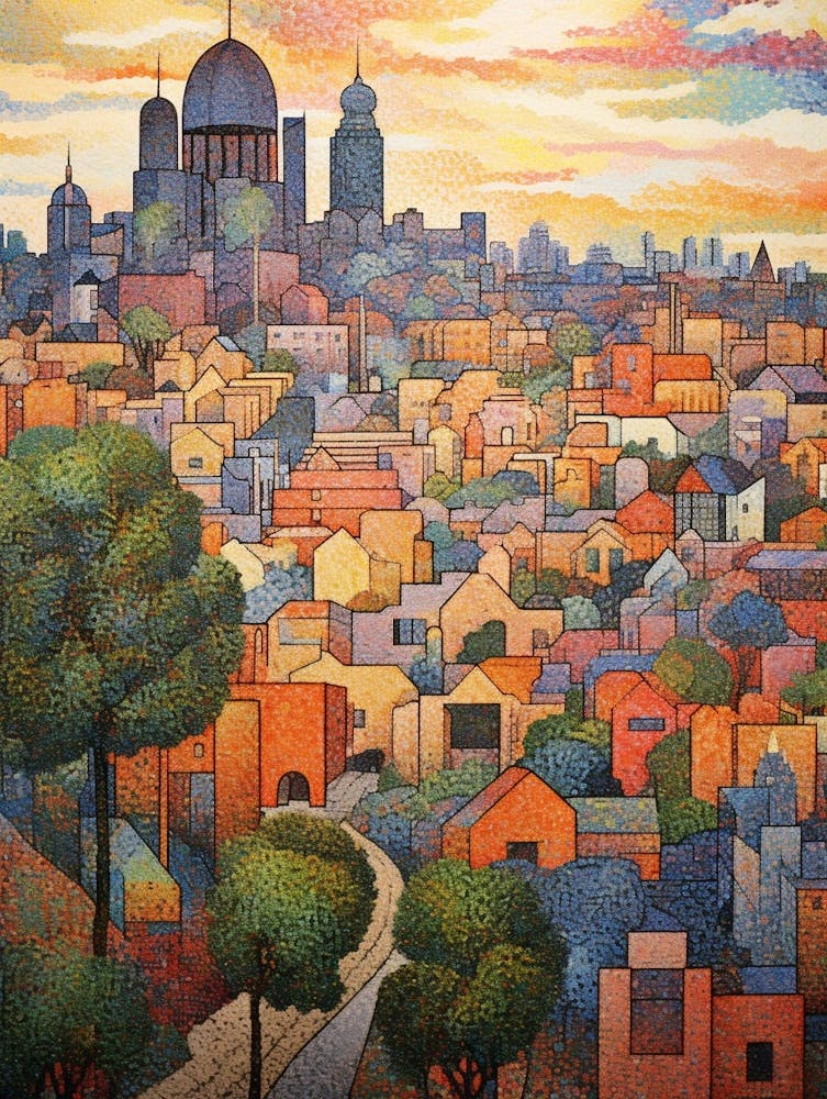 Tacoma Museum District Pointillism 29