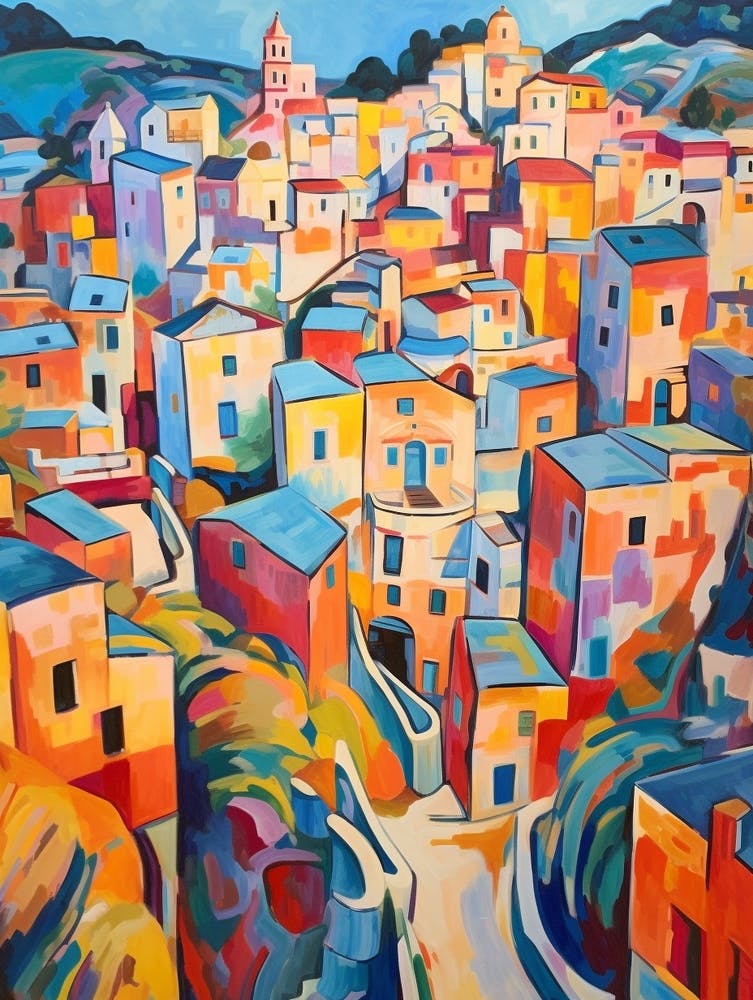 Matera Italy 1 Fauvist Painting