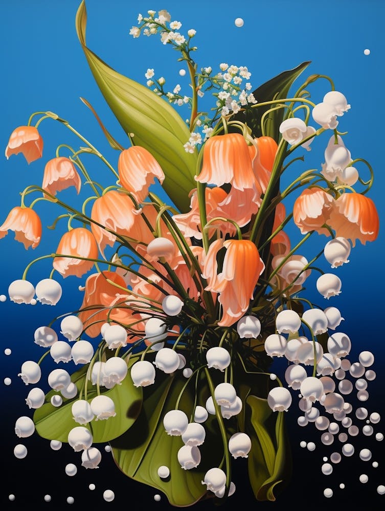 Surreal Florals Lily Of The Valley 1 Flower Painting