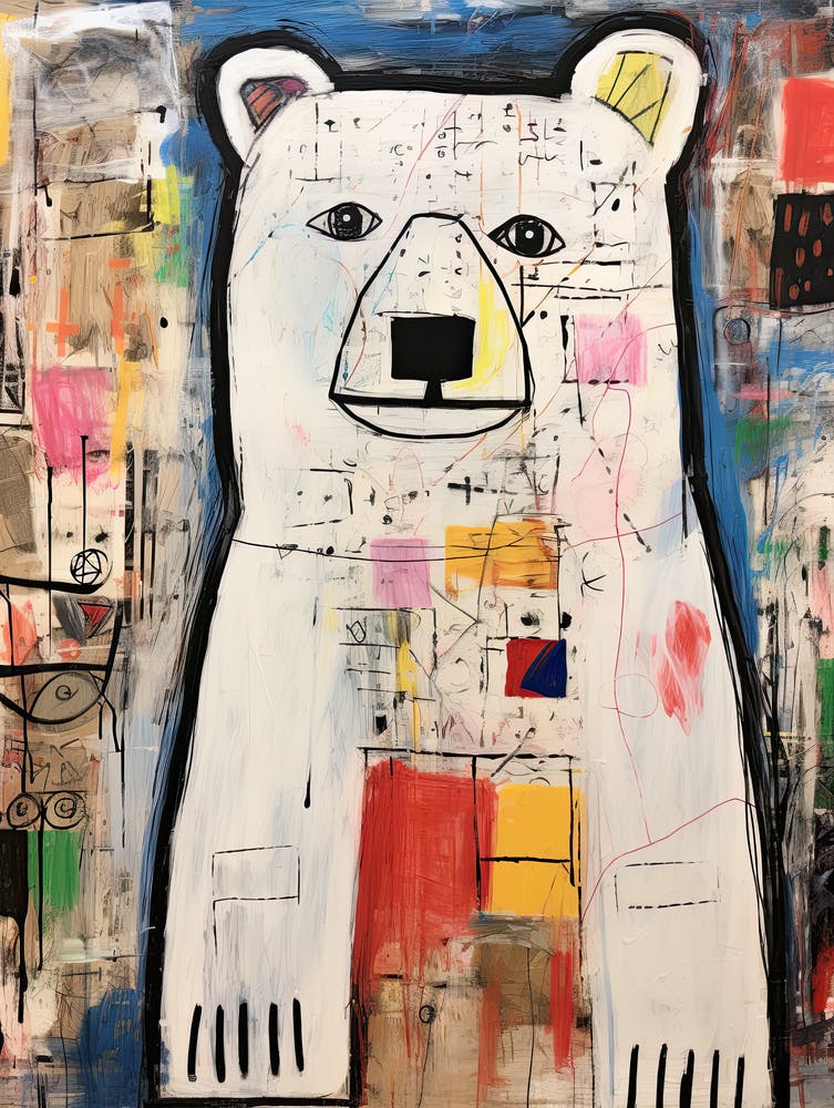 Bear 47 Basquiat style