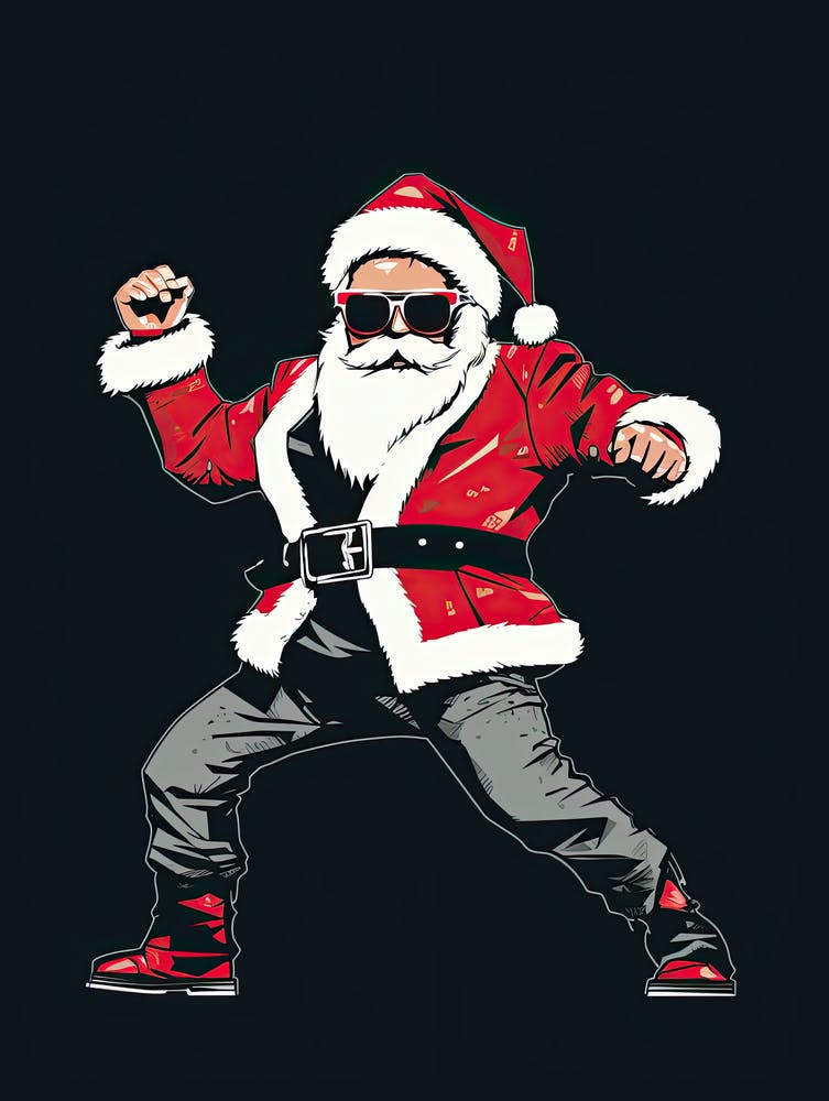 Tanzender Weihnachtsmann 45