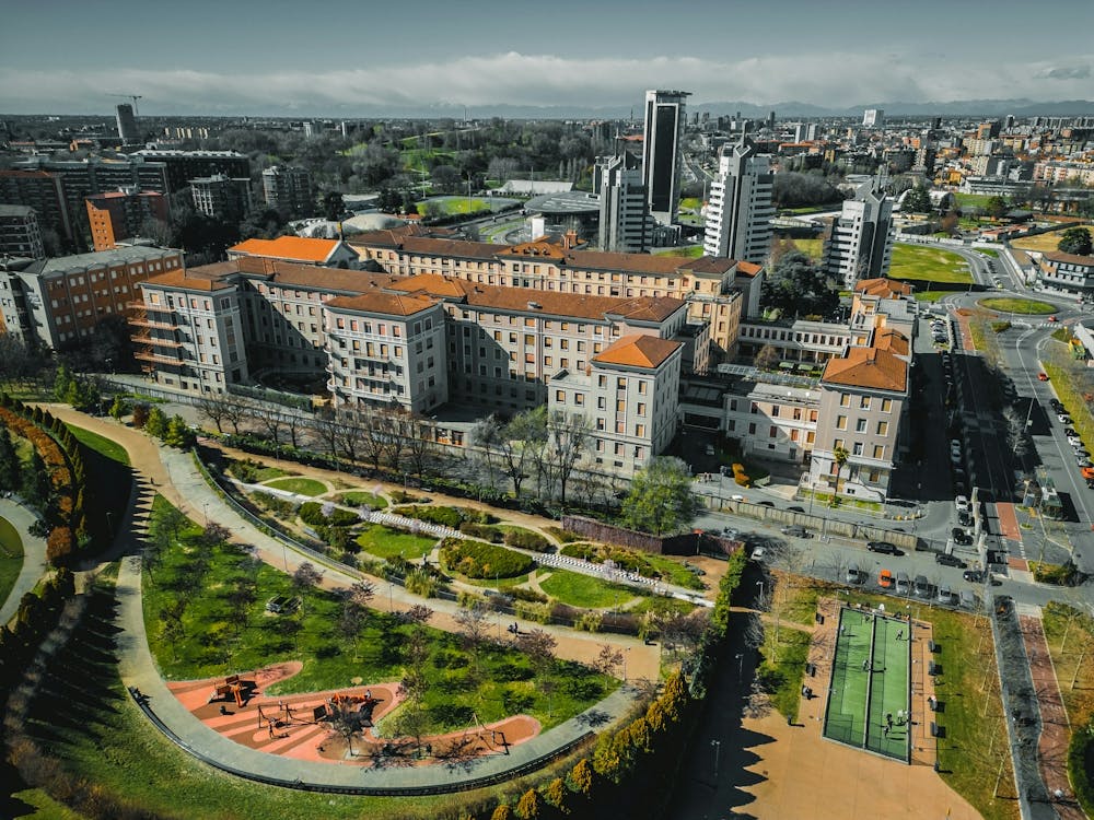 Milan, Italy Europe - City Landscape Skyline - Parco del Portello - Wall - Cityscape