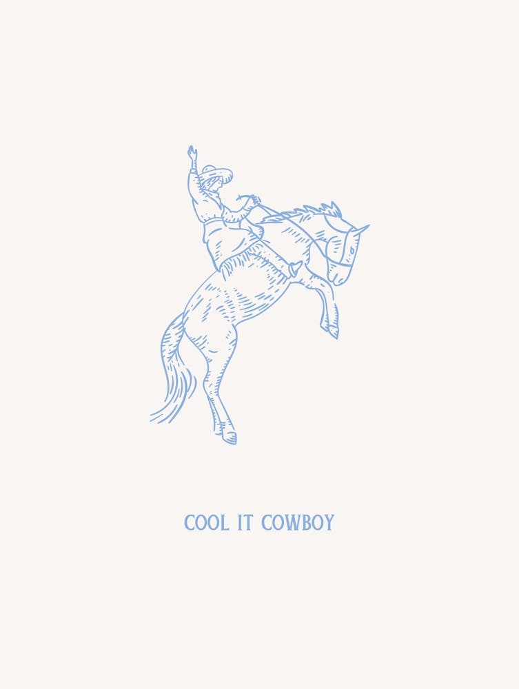 Cool It Cowboy Pale Blue