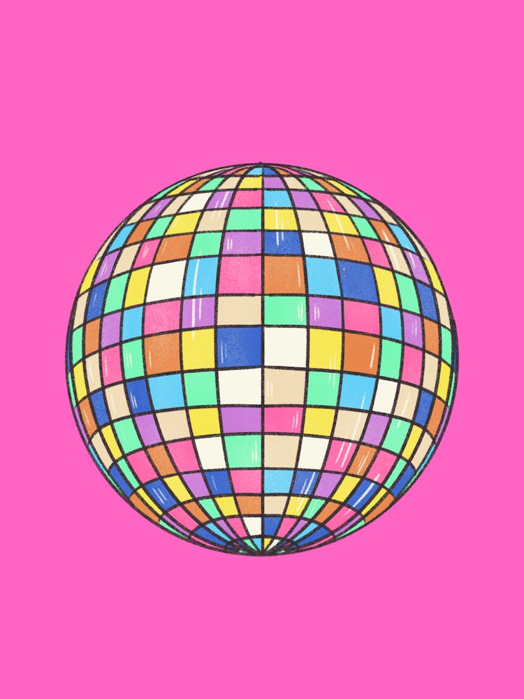 Colorful Disco Ball