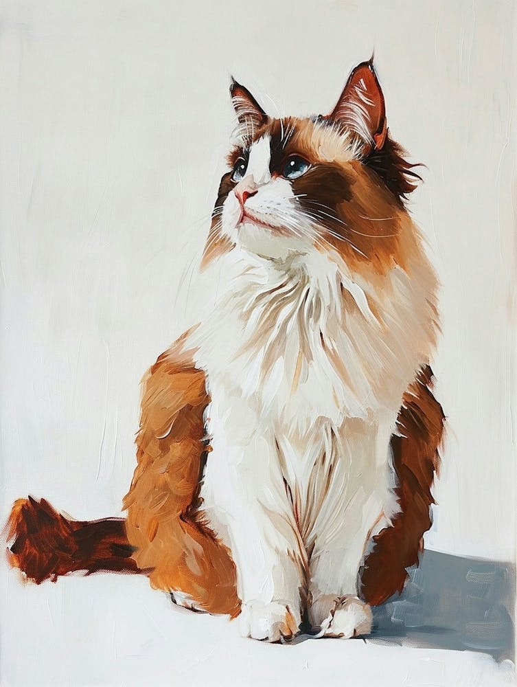 Ragdoll Cat Painting 2