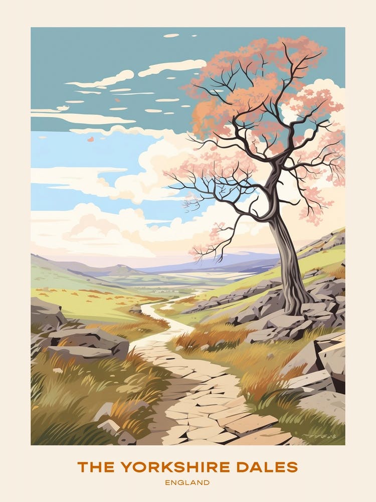 The Yorkshire Dales England 1 Hike Poster