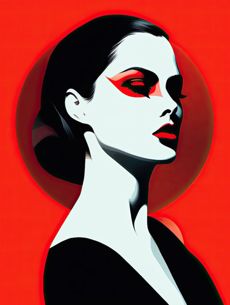 Portrait Of A Vampire Woman