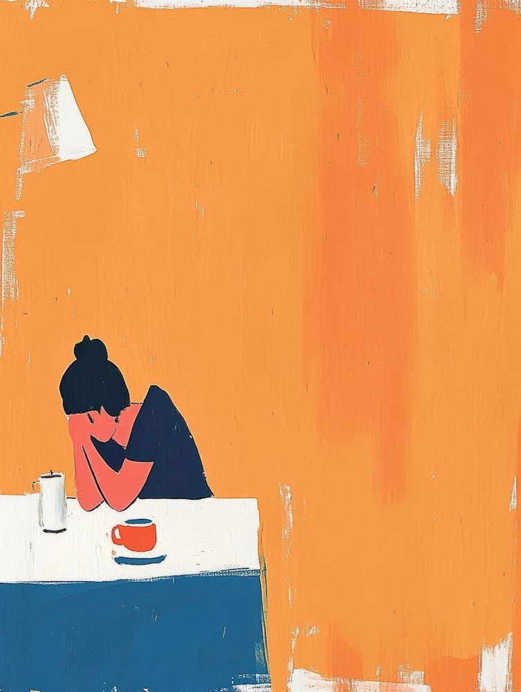 Woman At A Table