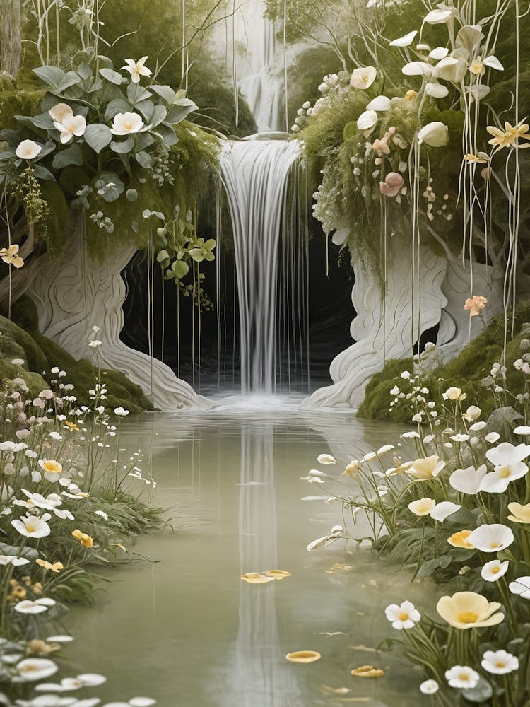 Green Ethereal Waterfall no1