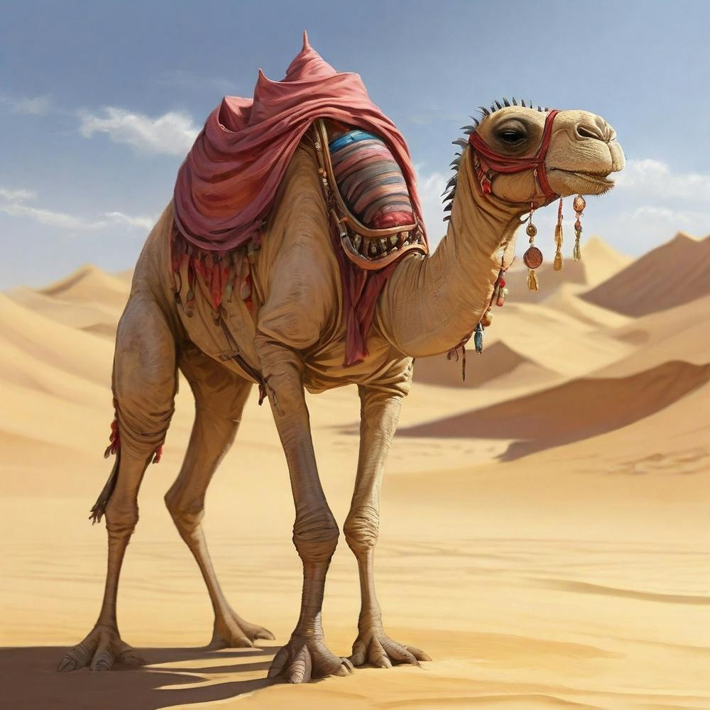Camel In The Desert