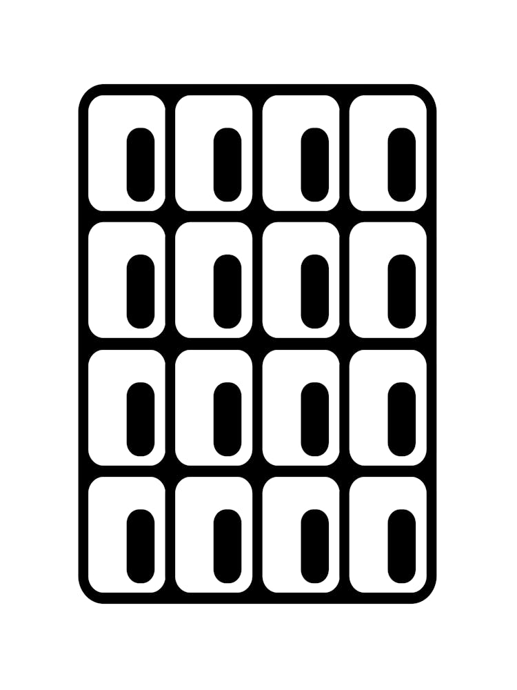 Brutalist Window Eye Architecture Big Border Black on White