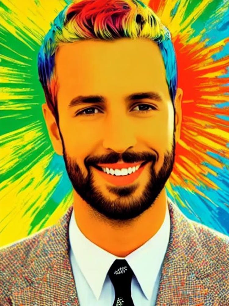 Pablo Alborán 2 Colourful Pop Art