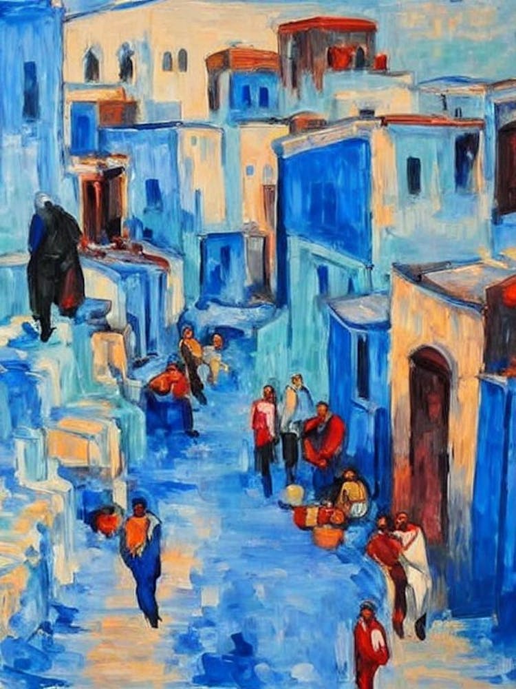 Port Of Fes Morocco Abstract Block harbour
