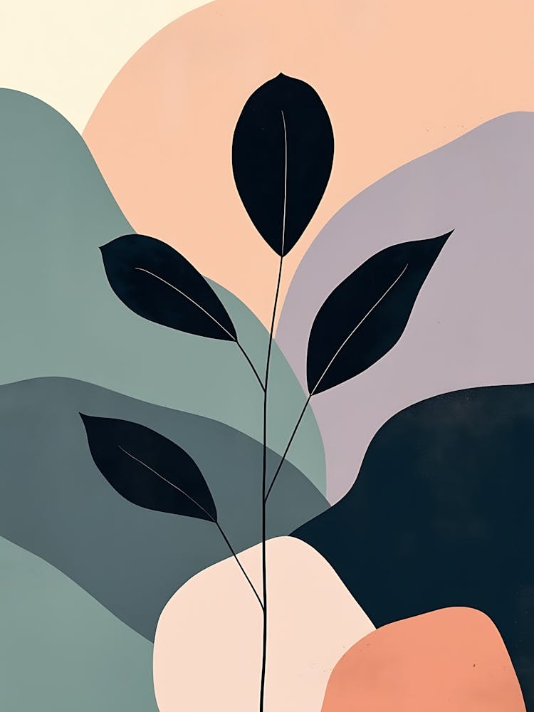 Pastel Flower Harmony in Minimal Composition