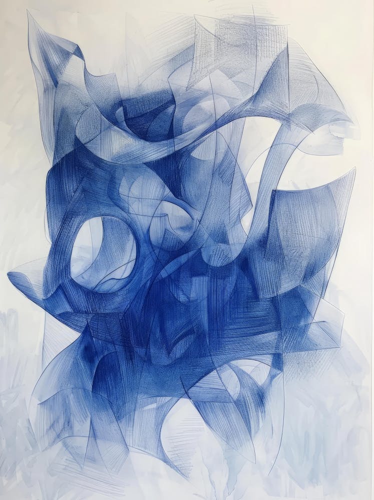Abstract Blue Painting 12