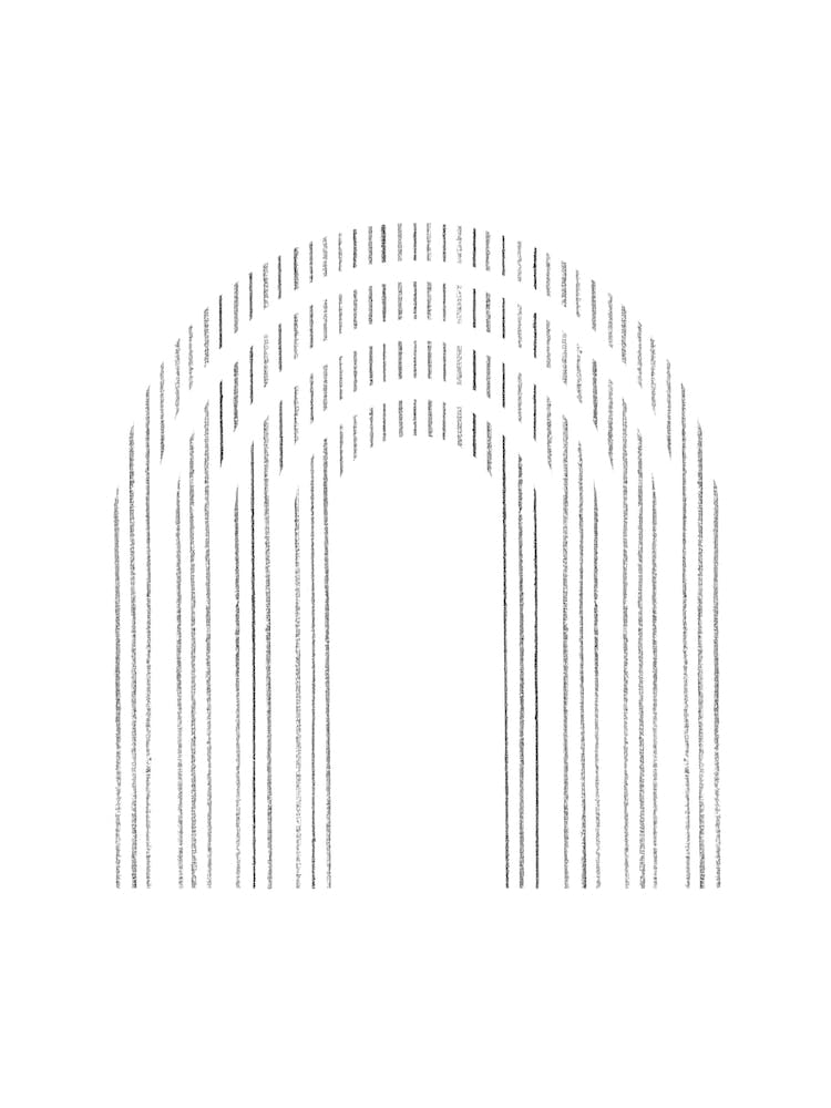 Minimalist Rainbow Arch