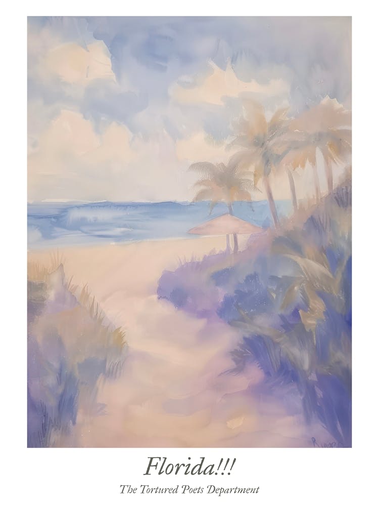 Taylor Swift Fan Art Florida 2 Ttpd Watercolour