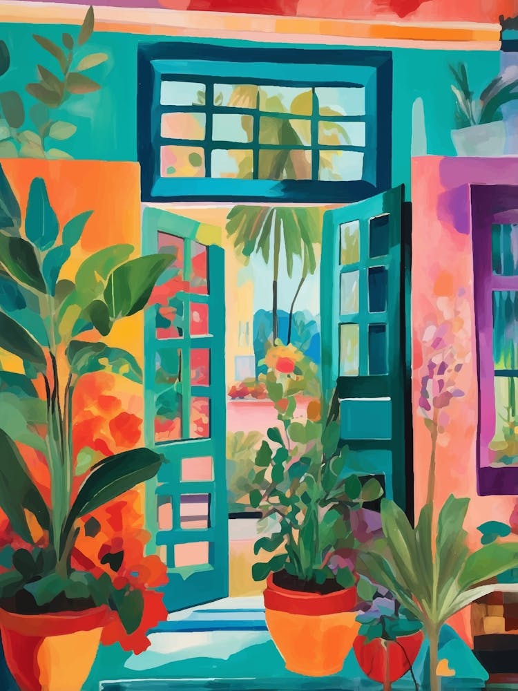 Retro and Tropical Entry House