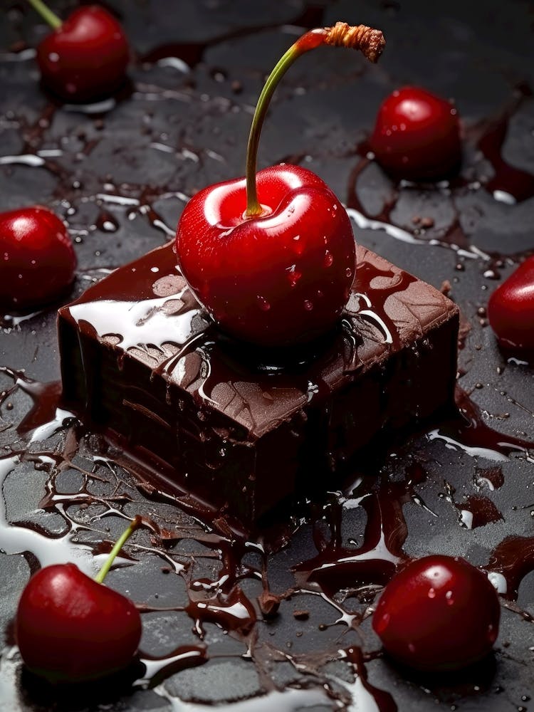 Chocolate Cherry sweet food