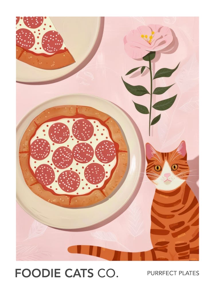 Foodie Cats Co Cat And Pizza 5