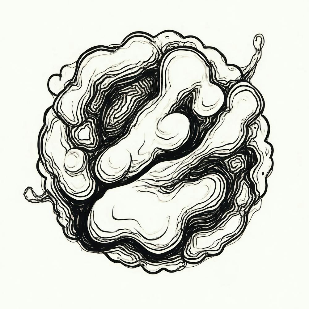 Doodle Of A Mushroom