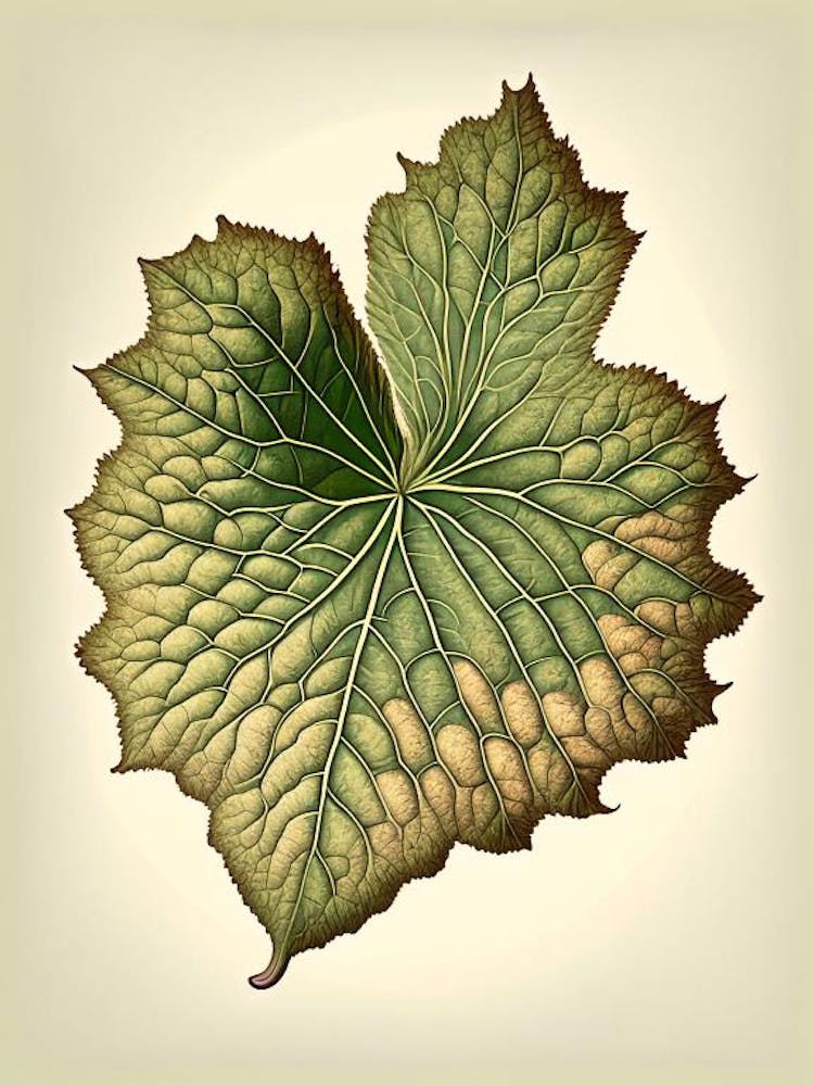 Malva Leaf Vintage Botanical 2