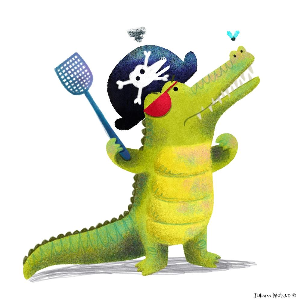 Pirate Crocodile Square