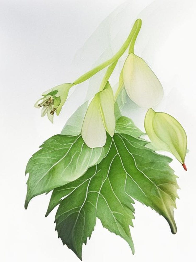 Mayapple Wildflower Watercolour 2