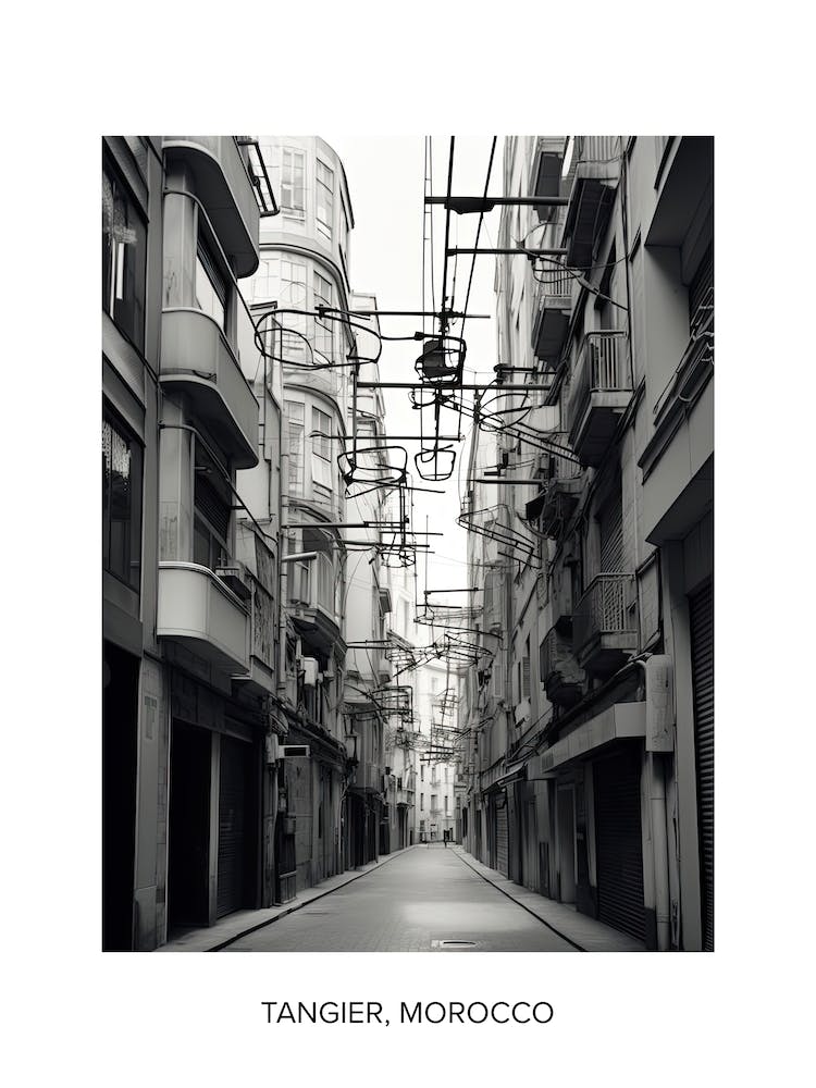 Poster Of Valencia, Spain, Photography In Black And White 3