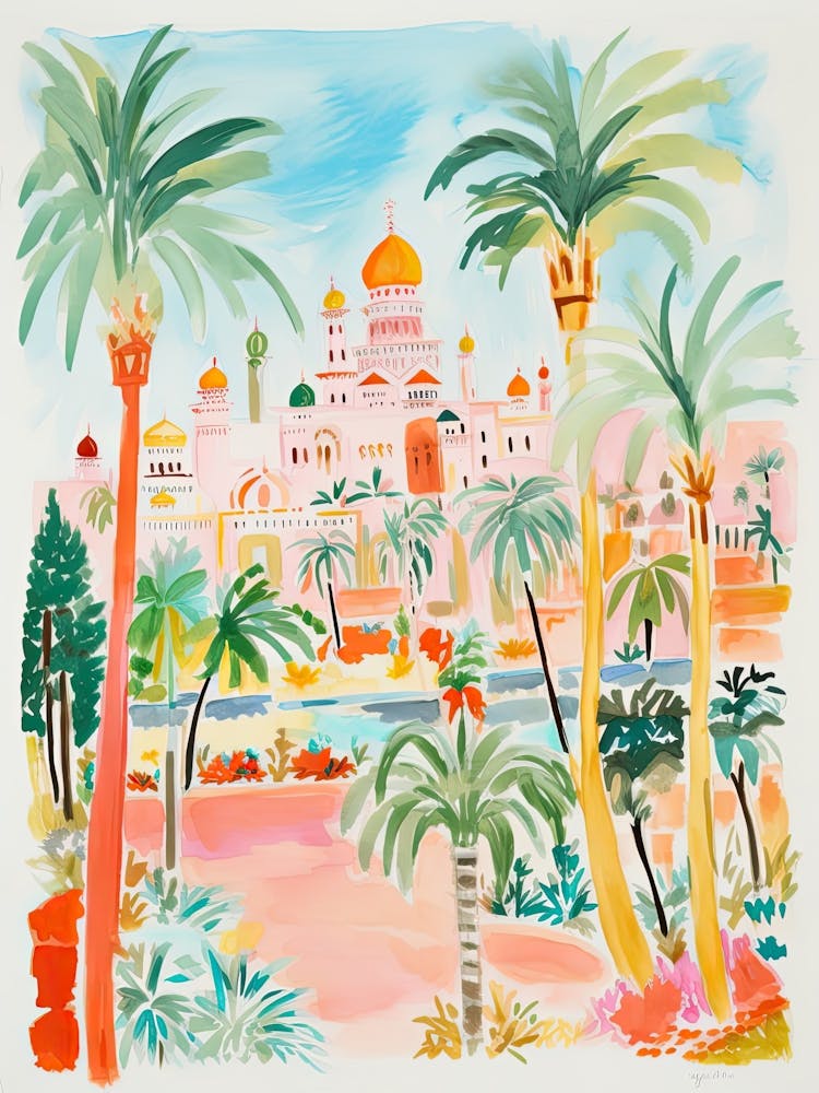Abu Dhabi, Dreamy Storybook Illustration 2