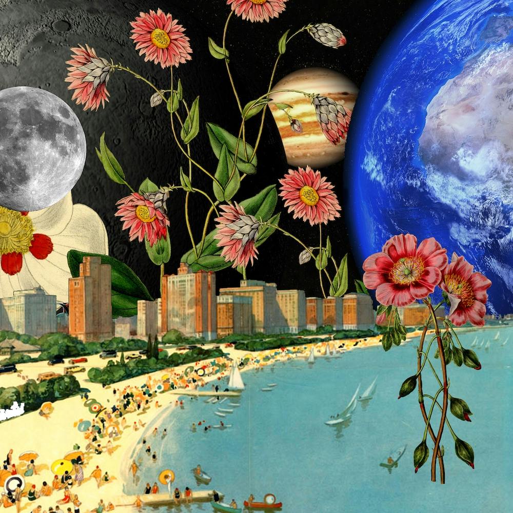 Beach With A View Collage Square