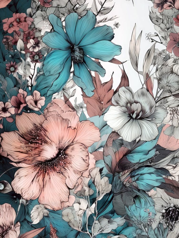 Flowers nature botanical art 2