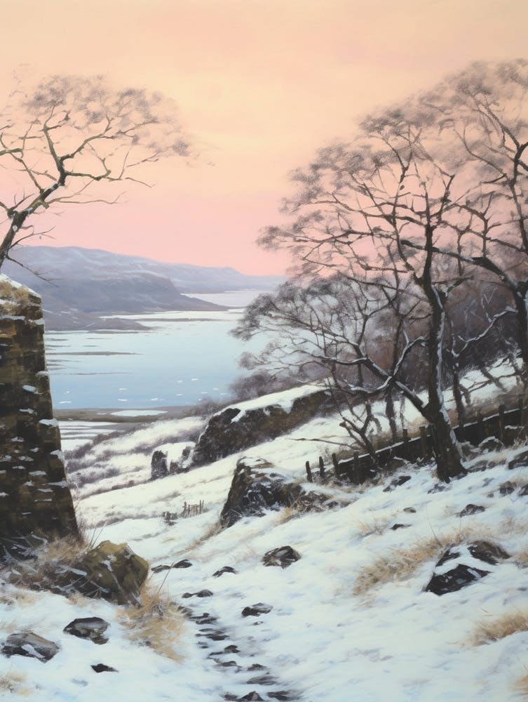 Dreamy Winter Painting Pembrokeshire Coast National Park United States 3