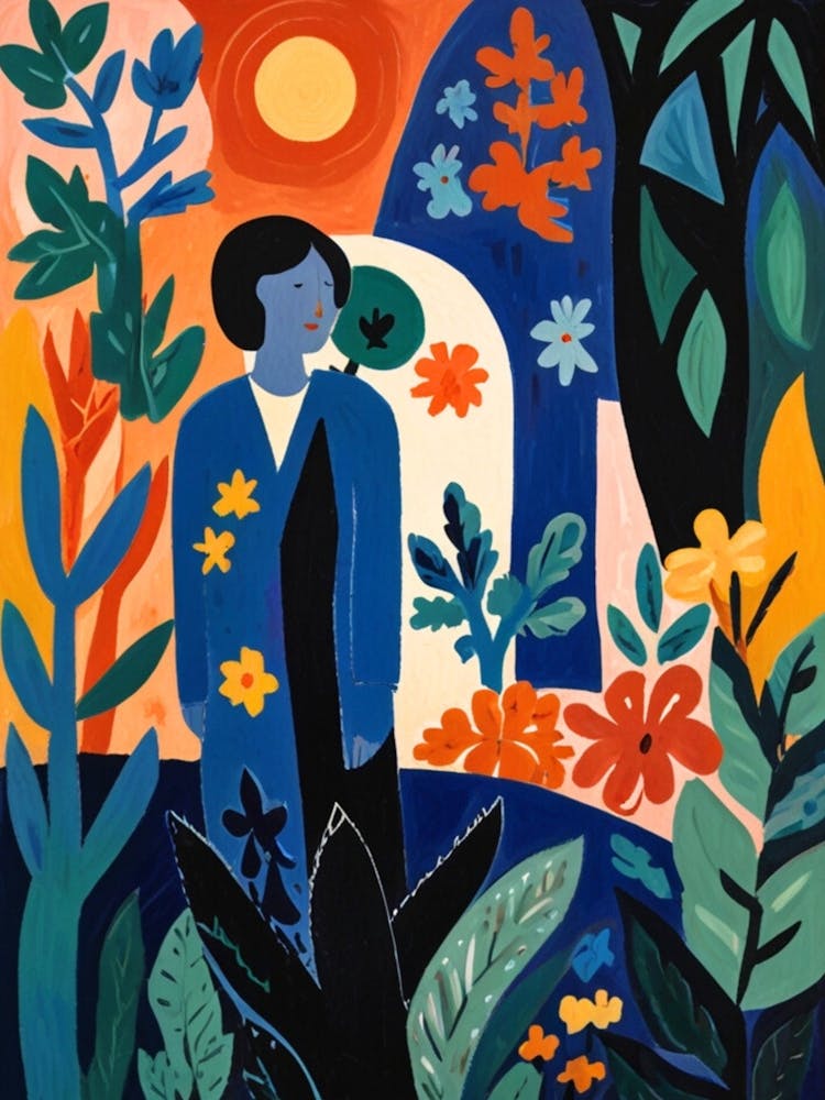 Woman In The Garden 1