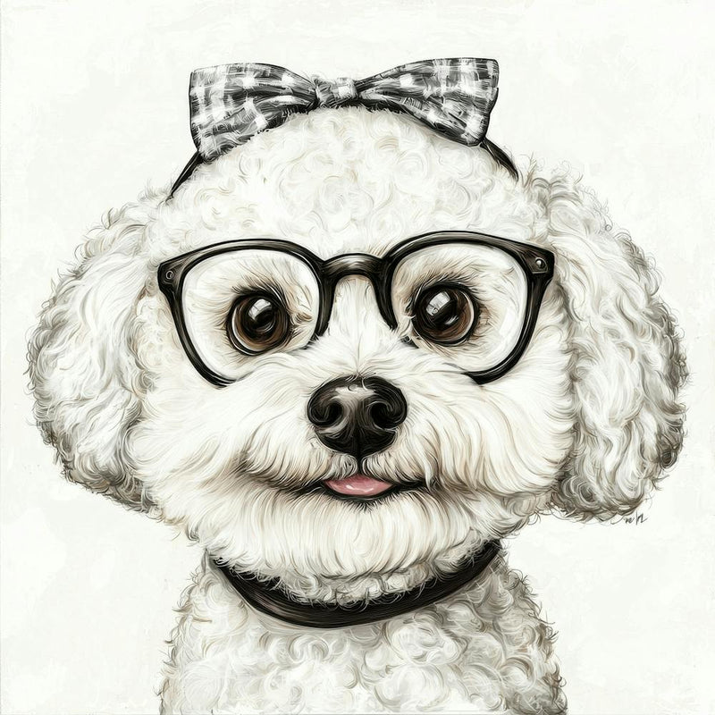 Poodle With Glasses 3