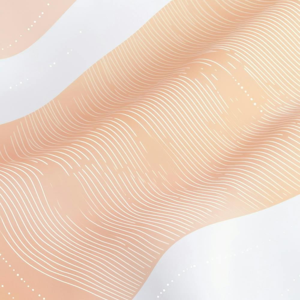 Peach Wavy Pattern