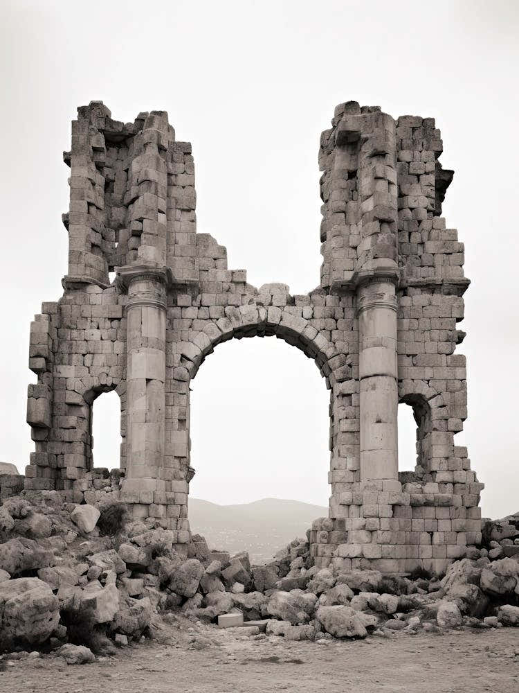 Byblos, Lebanon, Black And White Photography 1