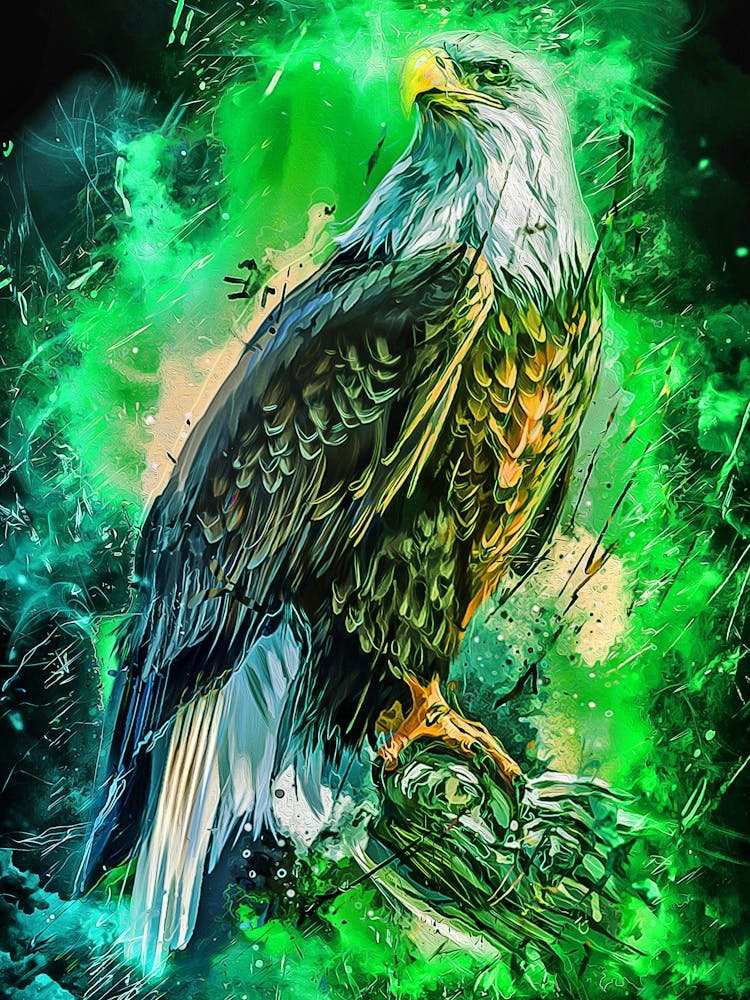 Bird Eagle Abstract Art