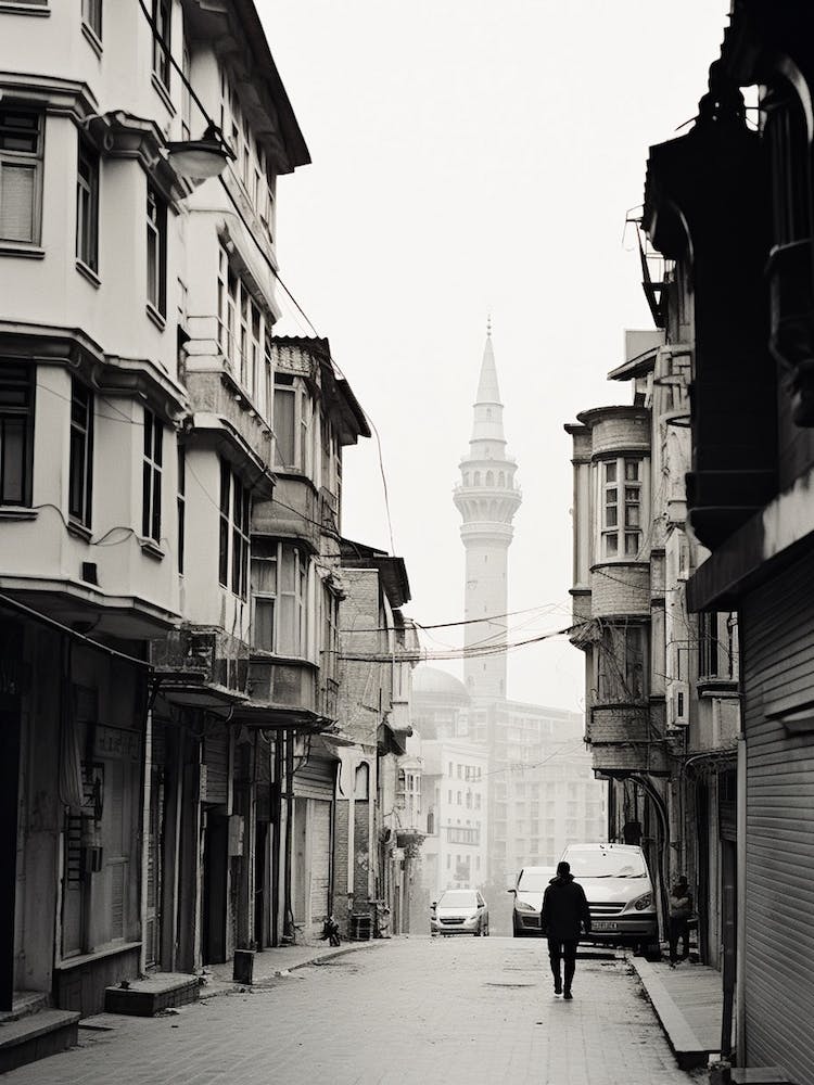 Istanbul, Turkey, Mediterranean Black And White Photography Analogue 2