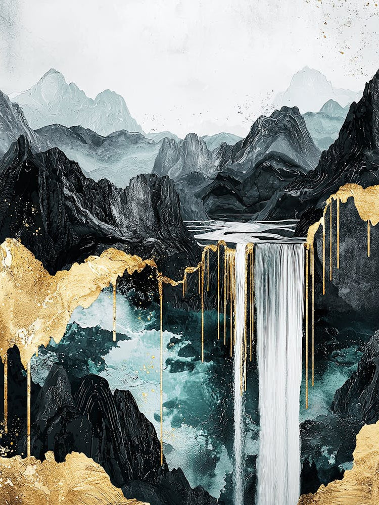 Ryukyu Golden Peaks - Metallic Abstraction