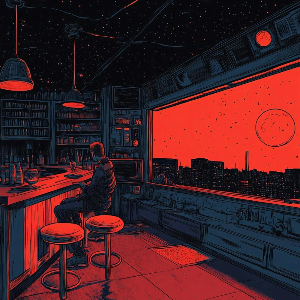 Man In A Bar