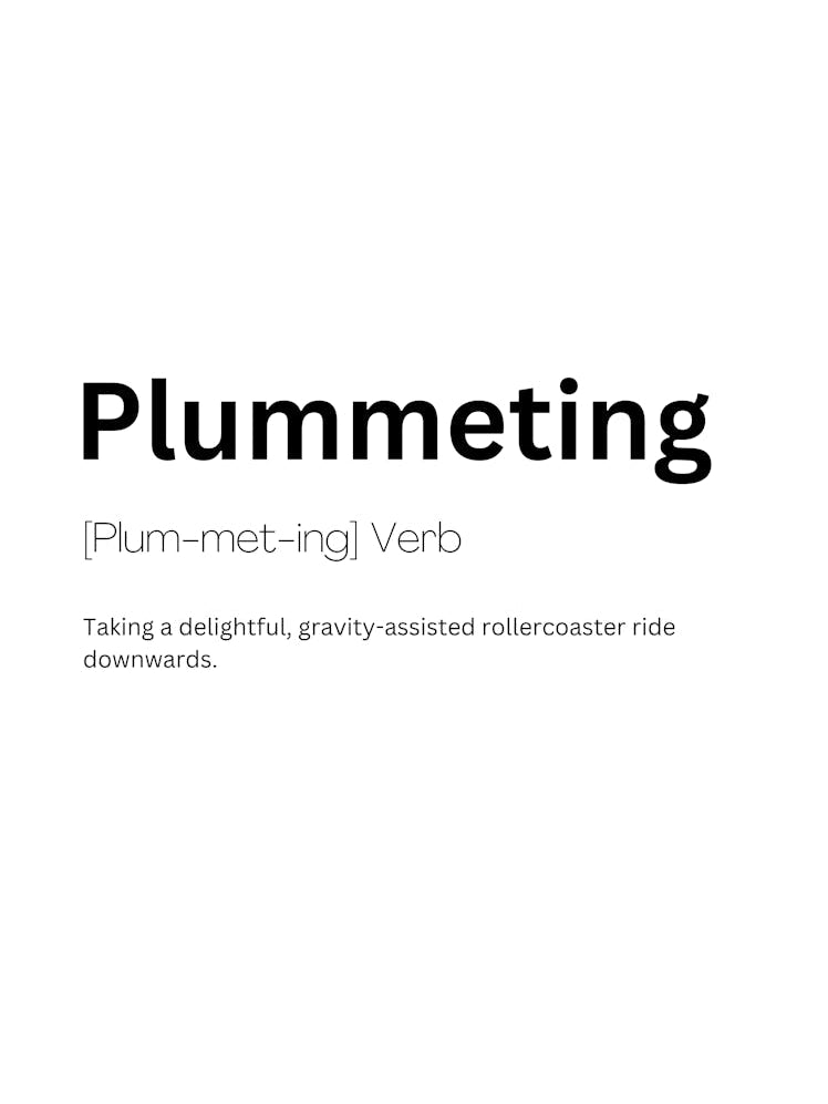 Plummeting Definition Meaning